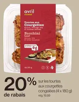 Avril Tourtes aux courgettes congelées offer