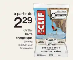 Avril Clif Bar barre énergétique offer