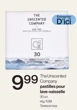 Avril The Unscented Company pastilles pour lave-vaisselle offer
