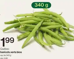 Avril Québec haricots verts bios offer