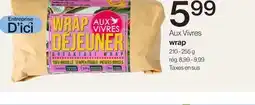 Avril Aux Vivres wrap offer