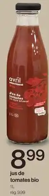 Avril Jus de tomates bio offer