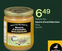 Avril Nuts to You beurre d'arachides bios offer