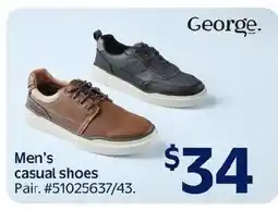 Walmart George. men's casual shoes offer