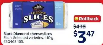 Walmart Black Diamond cheese slices offer