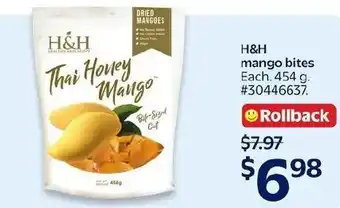 Walmart H&H thai honey mango offer