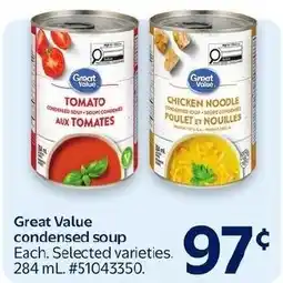 Walmart Great Value condensed soup offer