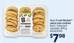 Walmart Your Fresh Market value size cookies offer