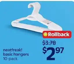Walmart neatfreak! basic hangers offer