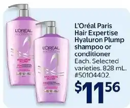 Walmart L'Oréal Paris Hair Expertise Hyaluron Plump shampoo or conditioner offer