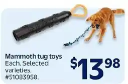 Walmart Mammoth tug toys offer