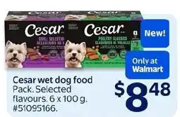 Walmart Cesar wet dog food offer