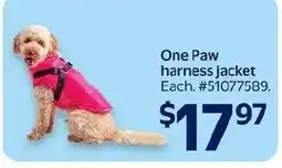 Walmart One Paw harness jacket offer