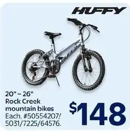 Walmart Huffy Rock Creek mountain bikes offer