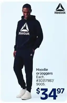 Walmart Reebok hoodie or joggers offer