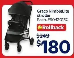 Walmart Graco NimbleLite stroller offer