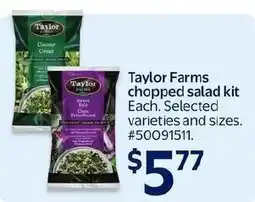 Walmart Taylor Farms chopped salad kit offer