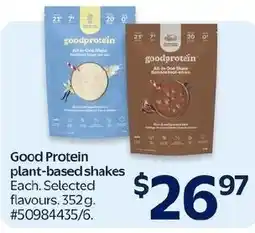 Walmart Good Protein plant-based shakes offer
