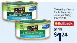 Walmart Clover Leaf tuna offer