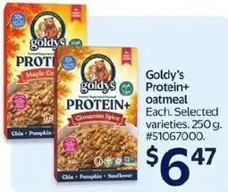 Walmart Goldy's Protein+ oatmeal offer