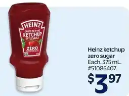 Walmart Heinz ketchup zero sugar offer
