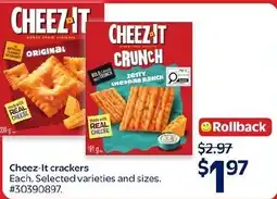 Walmart Cheez-It crackers offer