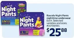 Walmart Rascals Night Pants offer