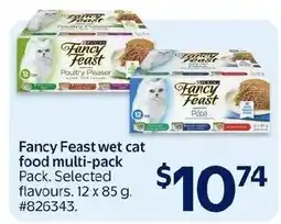 Walmart Fancy Feast wet cat food multi-pack offer
