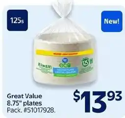 Walmart Great Value plates offer