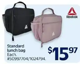 Walmart Reebok standard lunch bag offer