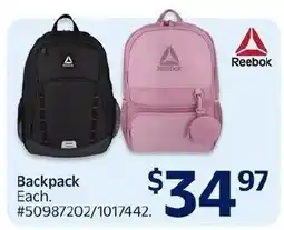 Walmart Reebok backpack offer