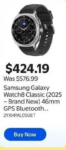 Walmart Samsung Galaxy Watch8 Classic offer