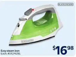 Walmart Black+Decker easy steam iron offer