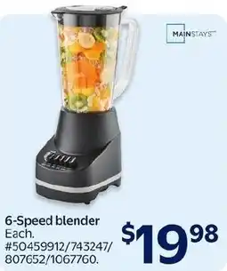 Walmart Mainstays 6-Speed blender offer