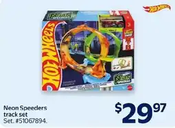 Walmart Hot Wheels neon speeders track set offer