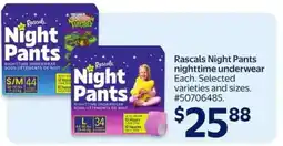 Walmart Rascals Night Pants offer