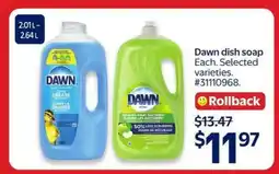 Walmart DAWN DISH SOAP offer