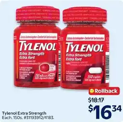 Walmart Tylenol Extra Strength offer