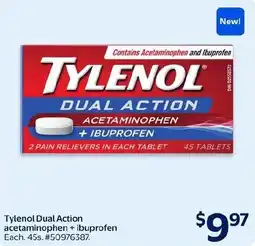 Walmart Tylenol dual action acetaminophen + ibuprofen offer