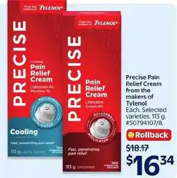 Walmart Tylenol precise pain relief cream offer