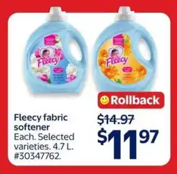 Walmart FLEECY FABRIC SOFTENER offer