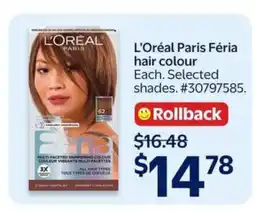 Walmart L'Oréal Paris Feria Hair Colour offer