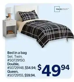 Walmart Bed in a Bag Set, Twin offer