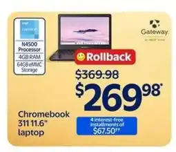 Walmart Chromebook 311 11.6 laptop offer