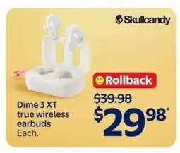 Walmart Dime 3 XT true wireless earbuds offer