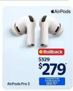 Walmart AirPods Pro 3 offer