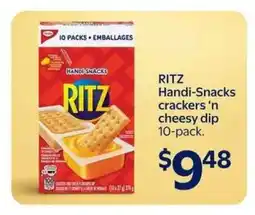 Walmart RITZ Handi-Snacks crackers 'n cheesy dip 10-pack offer