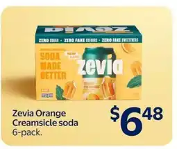 Walmart Zevia Orange Creamsicle soda 6-pack offer