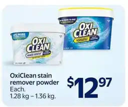 Walmart OxiClean Stain Remover Powder offer
