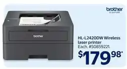 Walmart HL-L2420DW Wireless Laser Printer offer